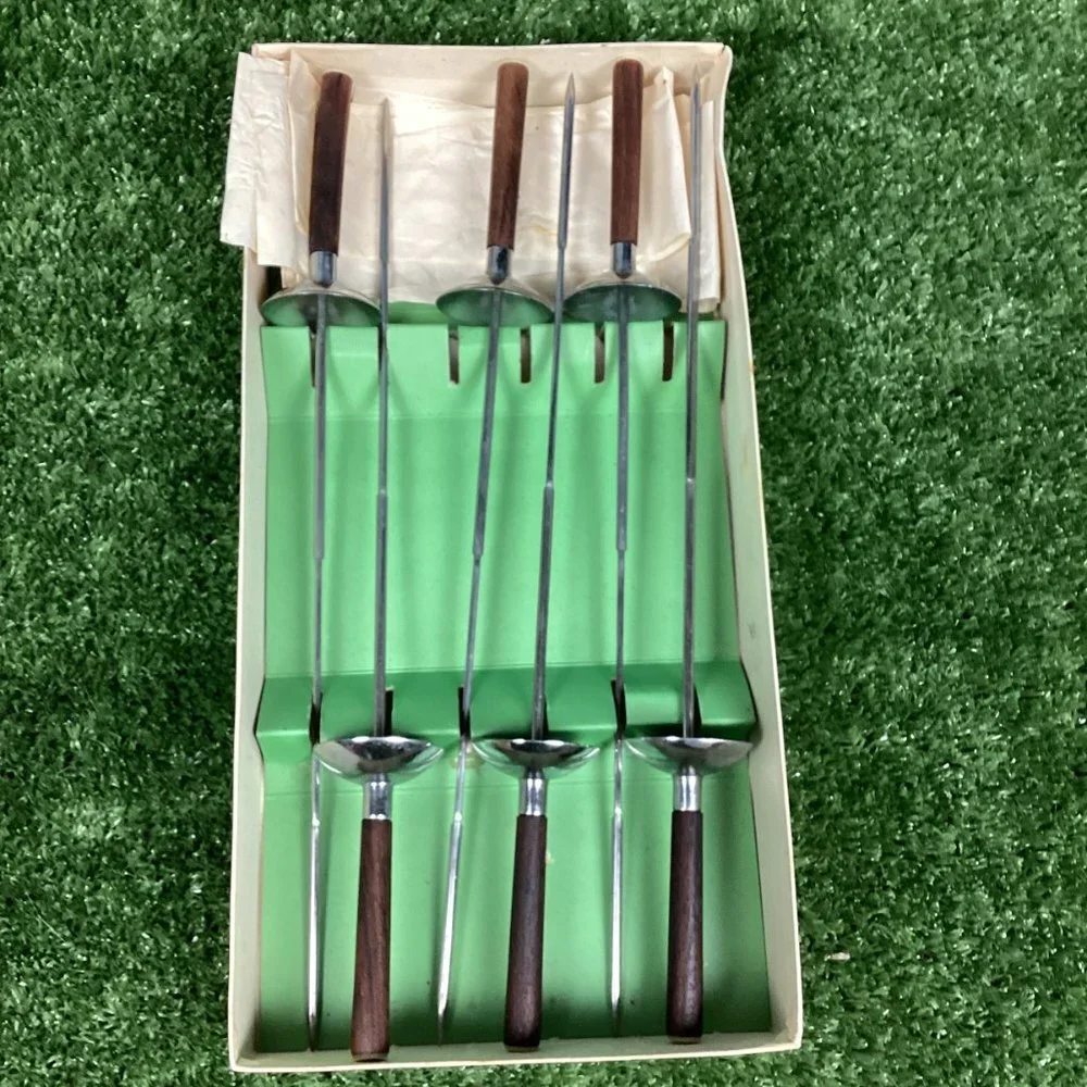 COPY - Vintage Sword Skewers Stainless Steel & Wood